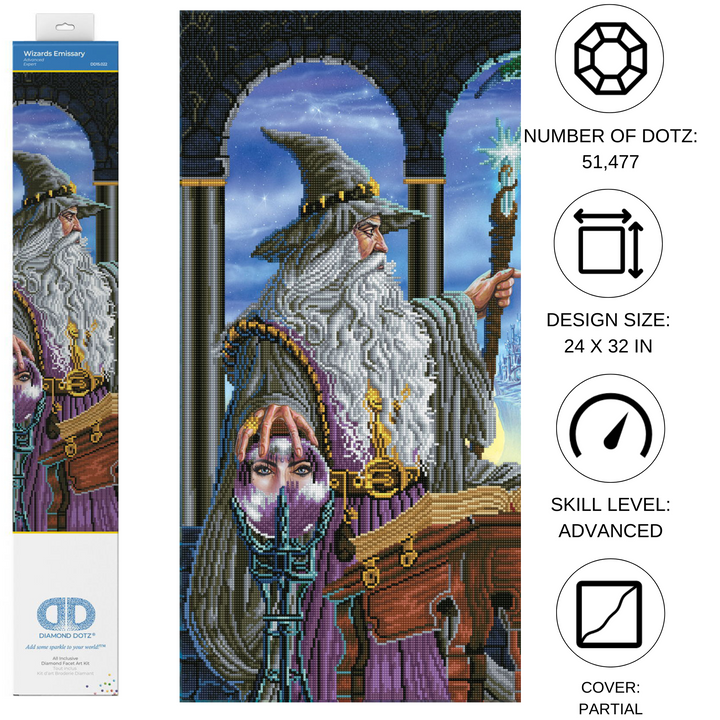 Diamond Dotz Wizards Emissary - 24 x 32 in