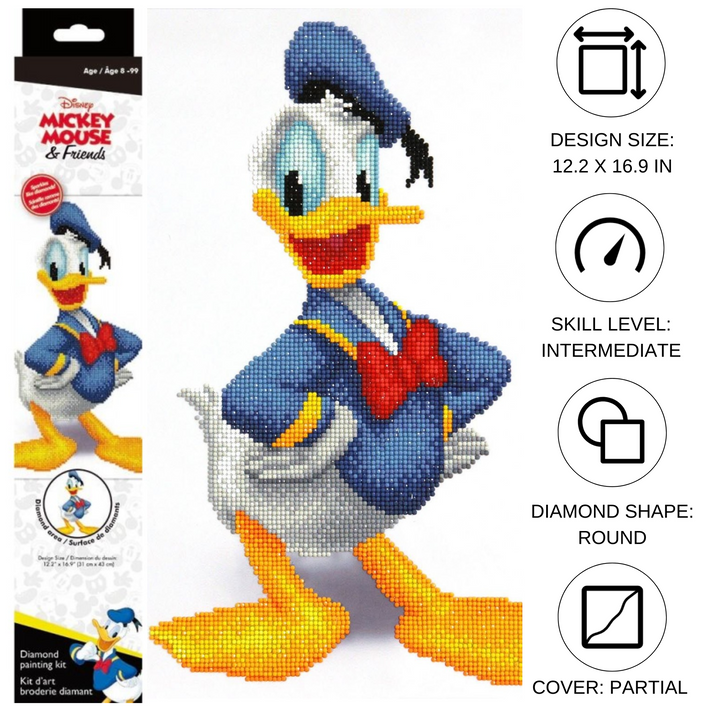 Diamond Dotz Donald Duck - 12.2 x 16.9 in