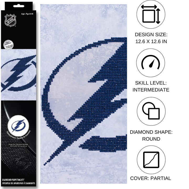 Diamond Dotz NHL Tampa Bay Lightning - 12.6 x 12.6 in