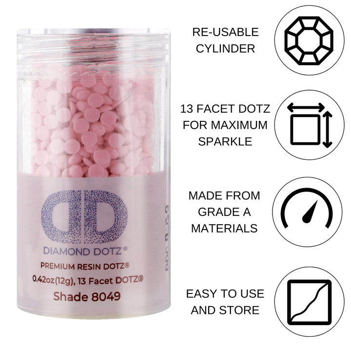 Diamond Dotz 2.8MM 12G DOTZ Cylinder - Lilac Pink