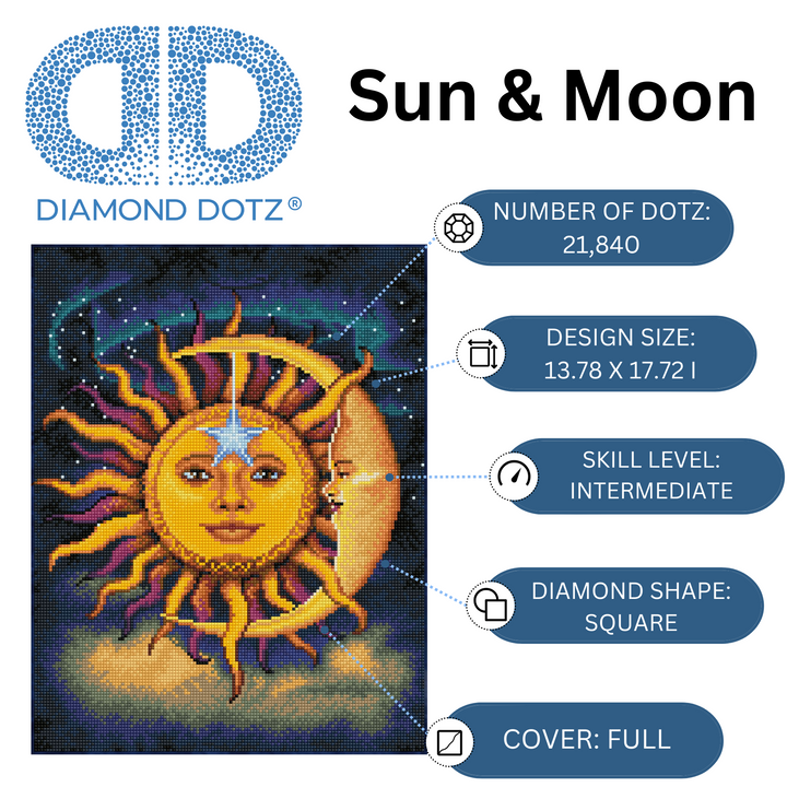 Diamond Dotz Sun & Moon - 13.78 x 17.72 in