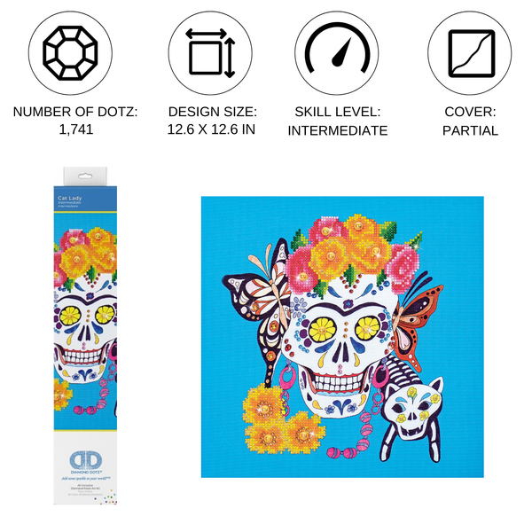 Cat Lady | Diamond Painting Kits Fantasy | Diamond Dotz – DIAMOND DOTZ