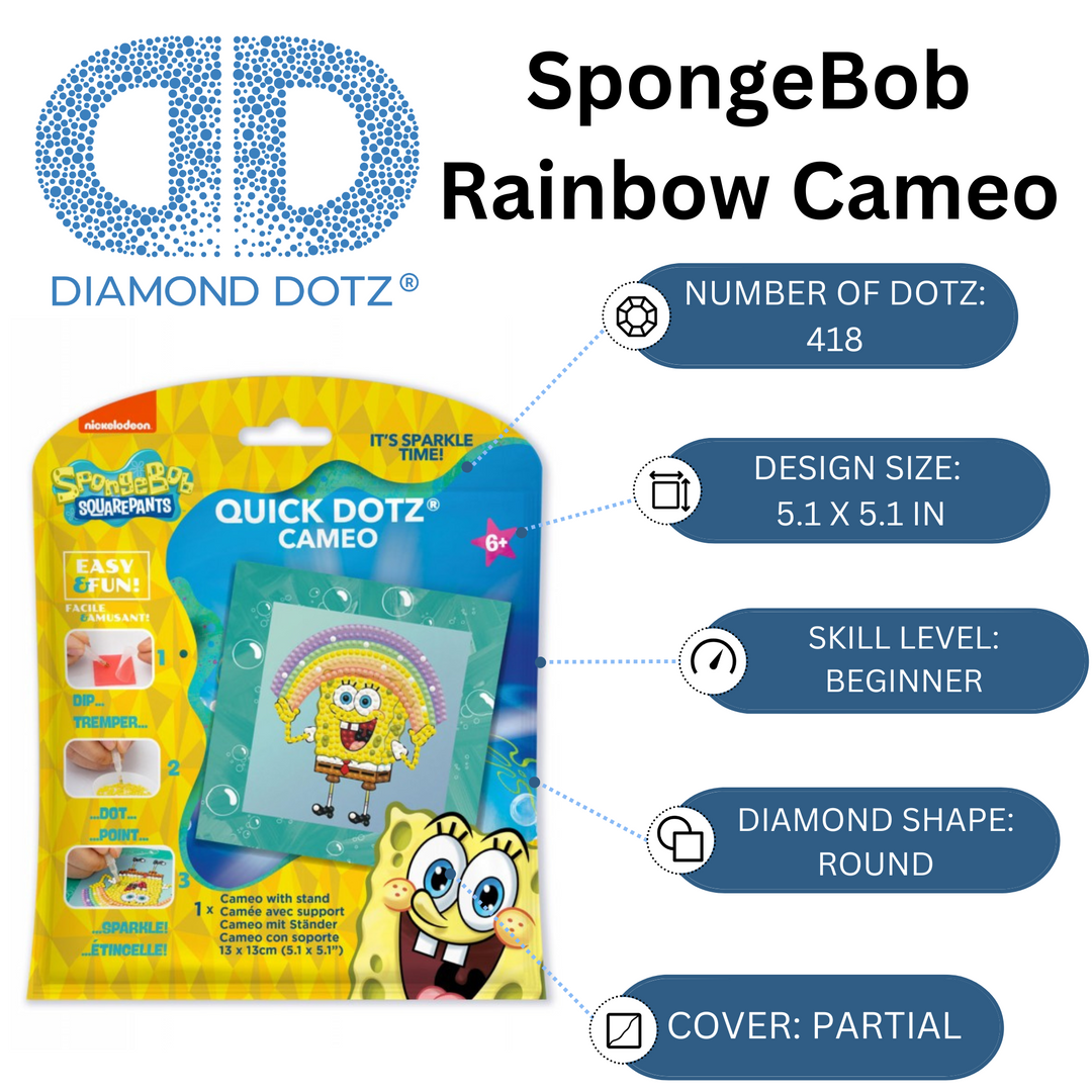 Diamond Dotz SpongeBob Rainbow Cameo - 5.1 x 5.1 in