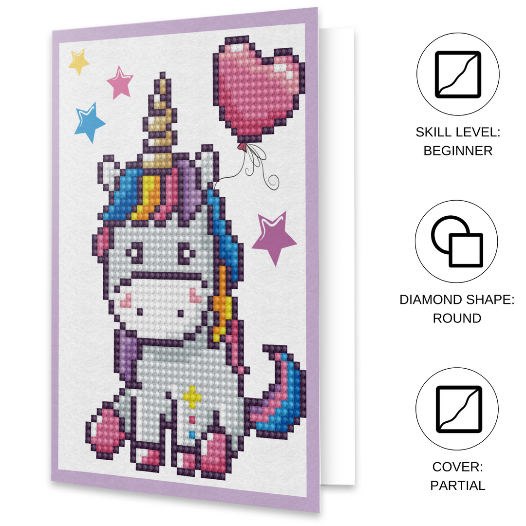 Diamond Dotz Welcome Baby - Diamond Painting Greeting Card