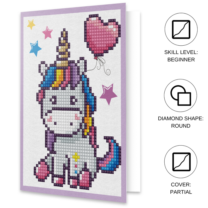 Diamond Dotz Welcome Baby - Diamond Painting Greeting Card