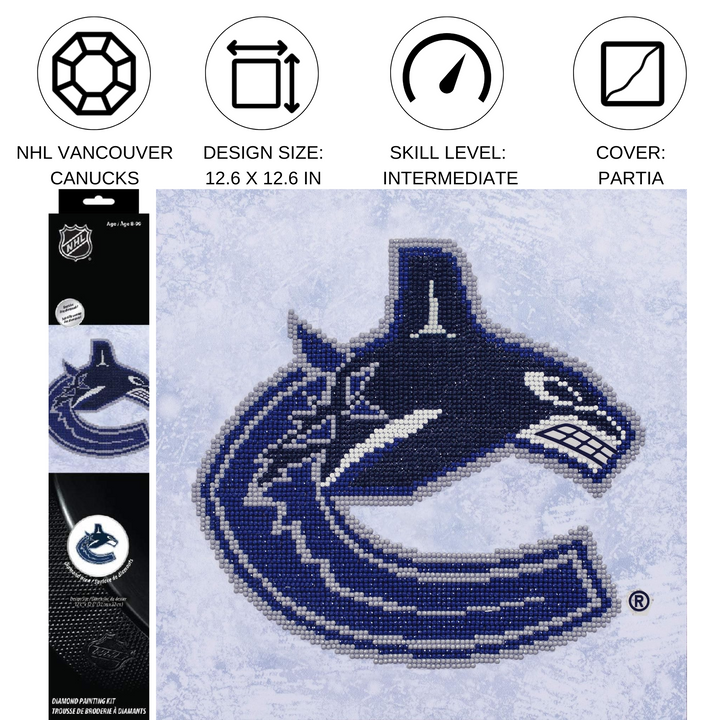 Diamond Dotz NHL Vancouver Canucks - 12.6 x 12.6 in