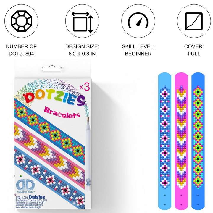 Diamond Dotz Daisies Bracelets Kit