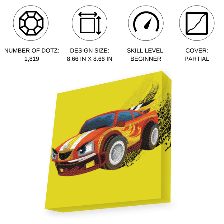 Diamond Dotz Hot Rod - 11 x 11 in
