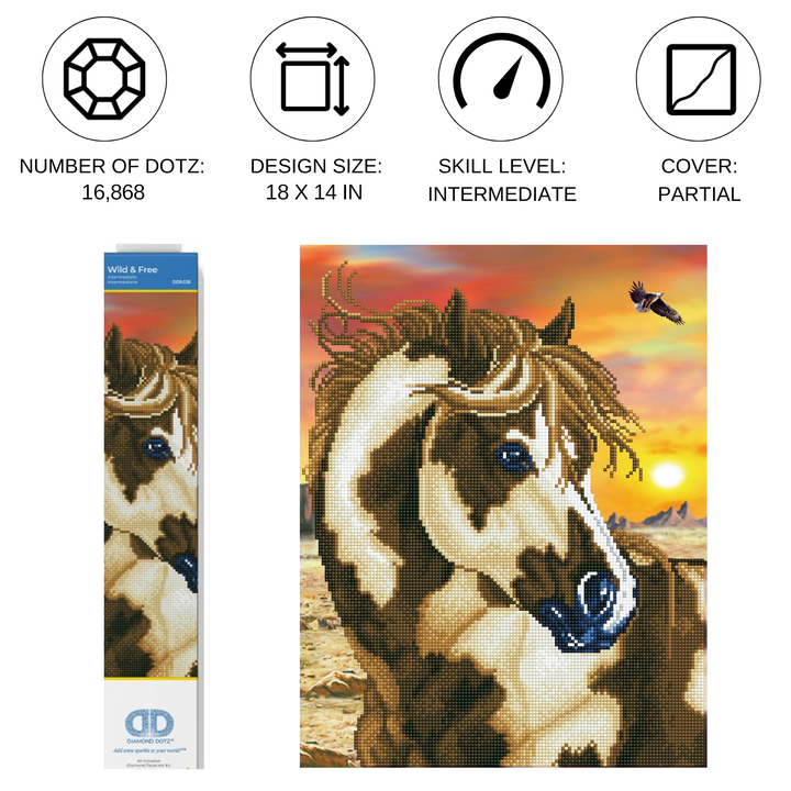 Diamond Dotz Wild & Free - 14.0" x 18.0"