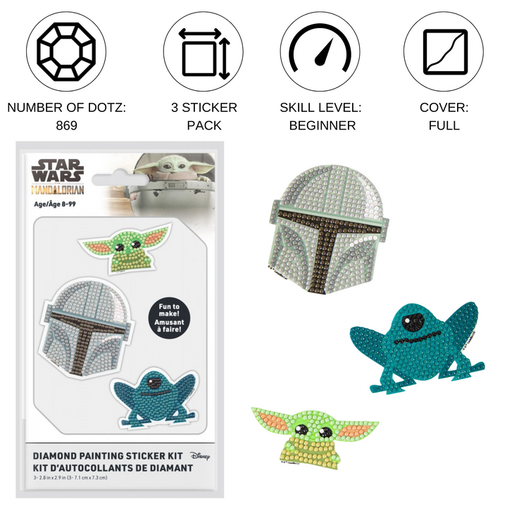Diamond Dotz Star Wars The Mandalorian DOTZIES Sticker Kit