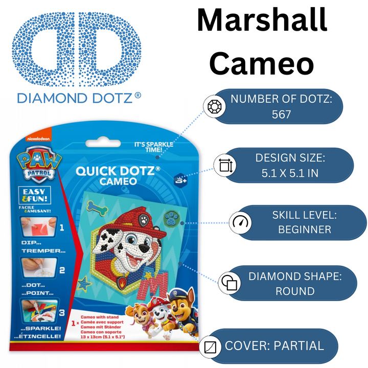 Diamond Dotz PAW PATROL Marshall - 5.1 x 5.1 in