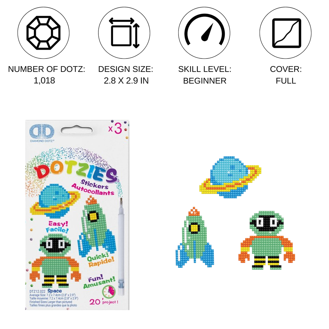 Diamond Dotz Space - DOTZIES Stickers Kit