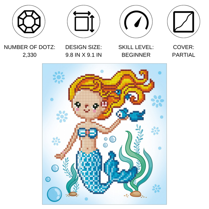 Diamond Dotz Sweet Swimmer - 9.8 x 9.1 in