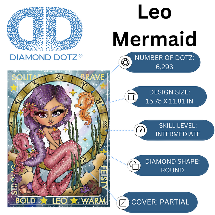 Diamond Dotz Leo - 15.75 x 11.81 in