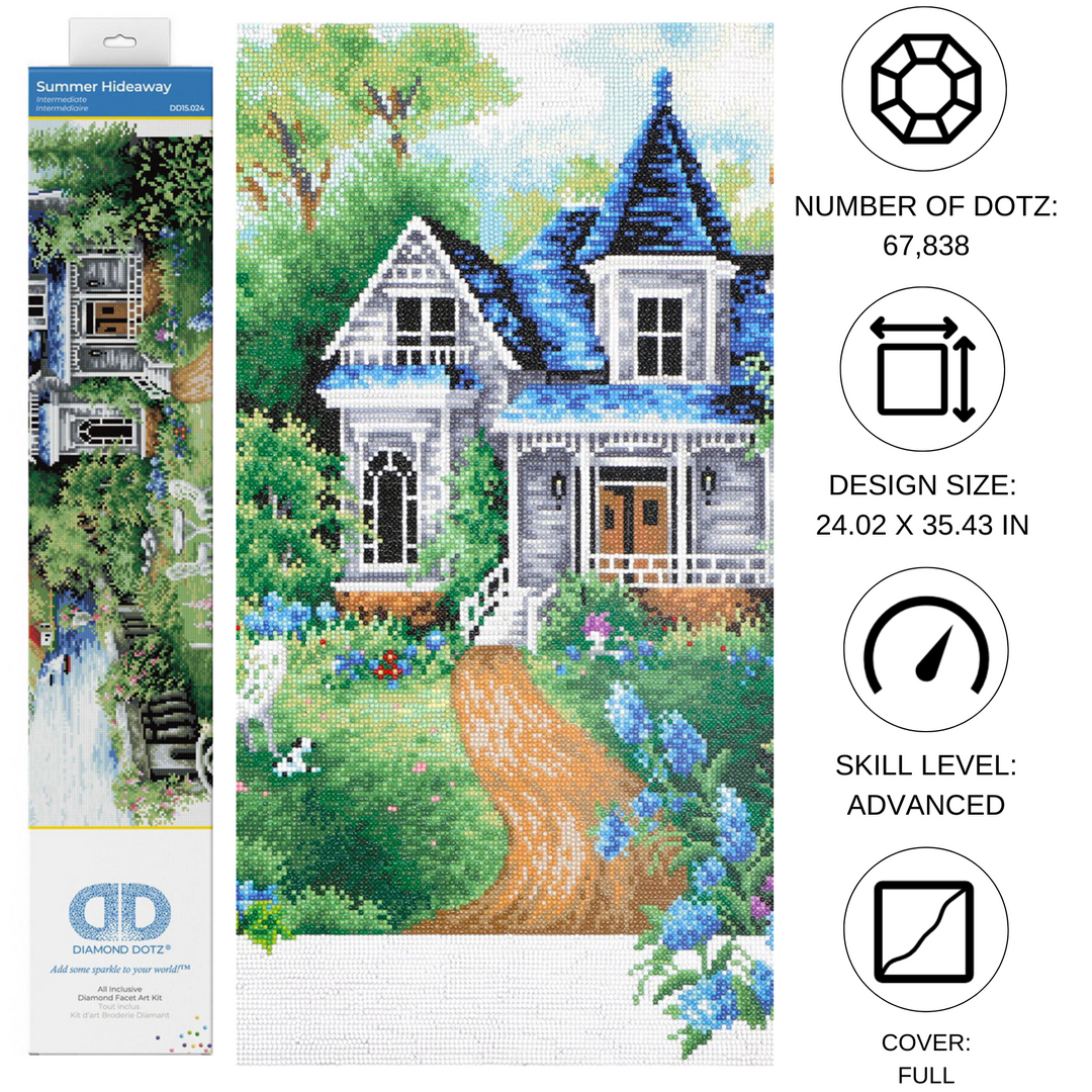 Diamond Dotz Summer Hideaway - 24.02 x 35.43 in