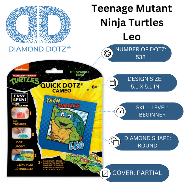 Diamond Dotz TMNT - Leo Cameo Kit - 5.1 x 5.1 in