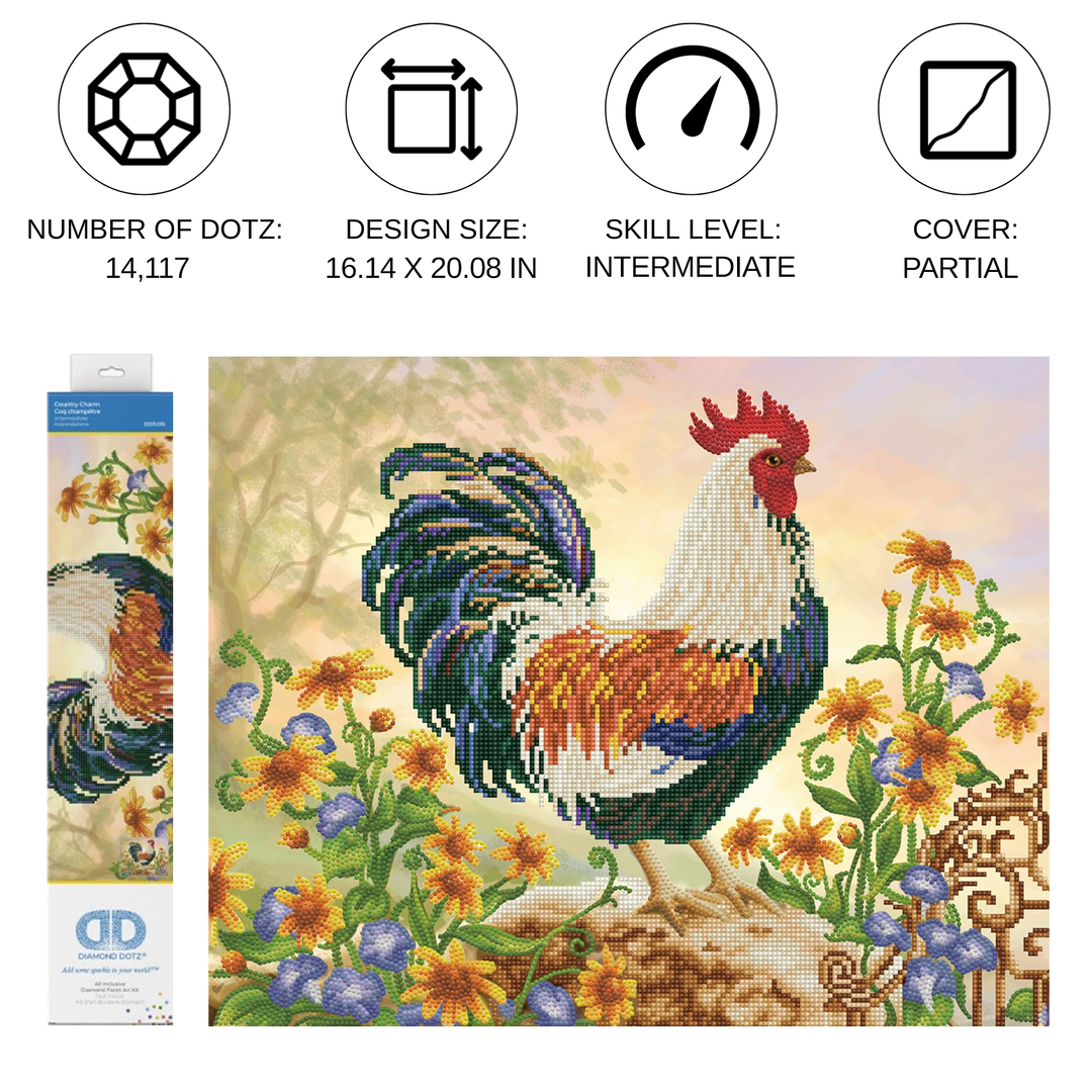 Diamond Dotz Country Charm - 16.14 x 20.08 in