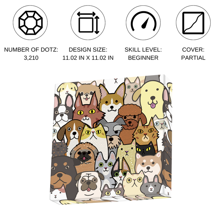 Diamond Dotz Dogs & DOTZ - 11.02 x 11.02 in
