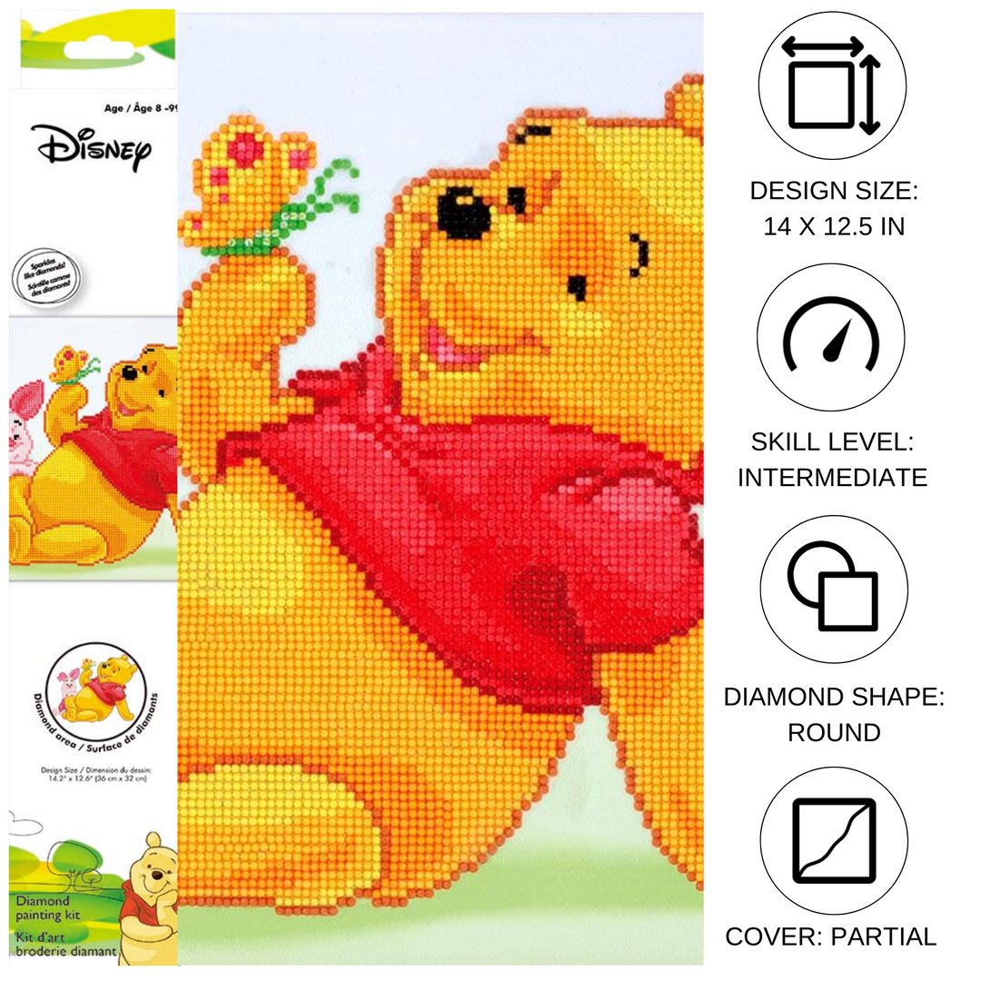 Diamond Dotz Pooh with Piglet - 14 x 12.5 in