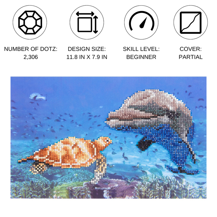 Diamond Dotz Sea Frolic - 11.8 x 7.9 in