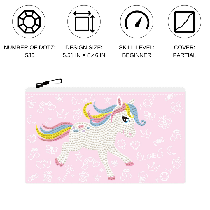 Diamond Dotz DOTZIES PONY FROLIC Diamond Painting - 7.5" x 4.3"