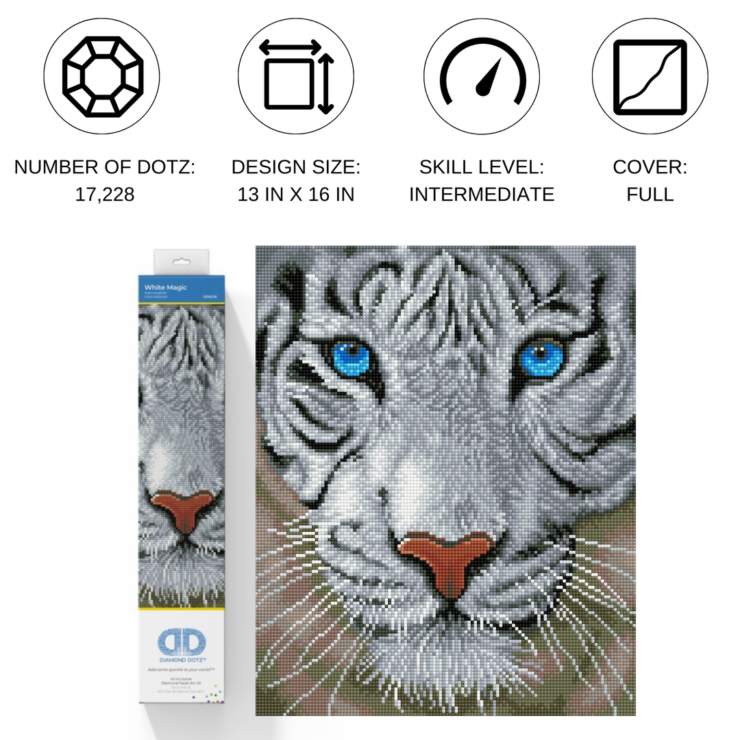 Diamond Dotz White Magic - 15.8 x 15.8 in