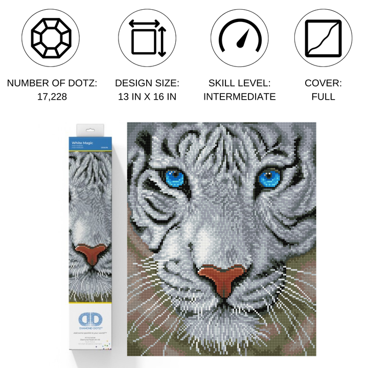 Diamond Dotz White Magic - 15.8 x 15.8 in