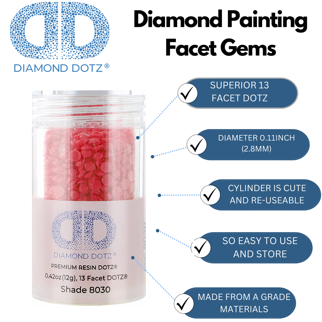 Diamond Dotz 2.8MM 12G DOTZ Cylinder - Bright Pink