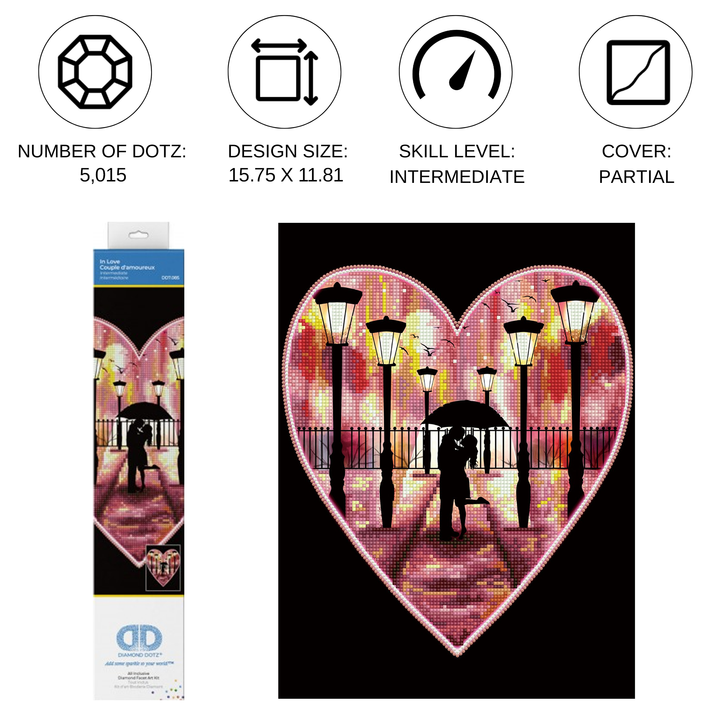 Diamond Dotz In Love - 15.75 x 11.81 in