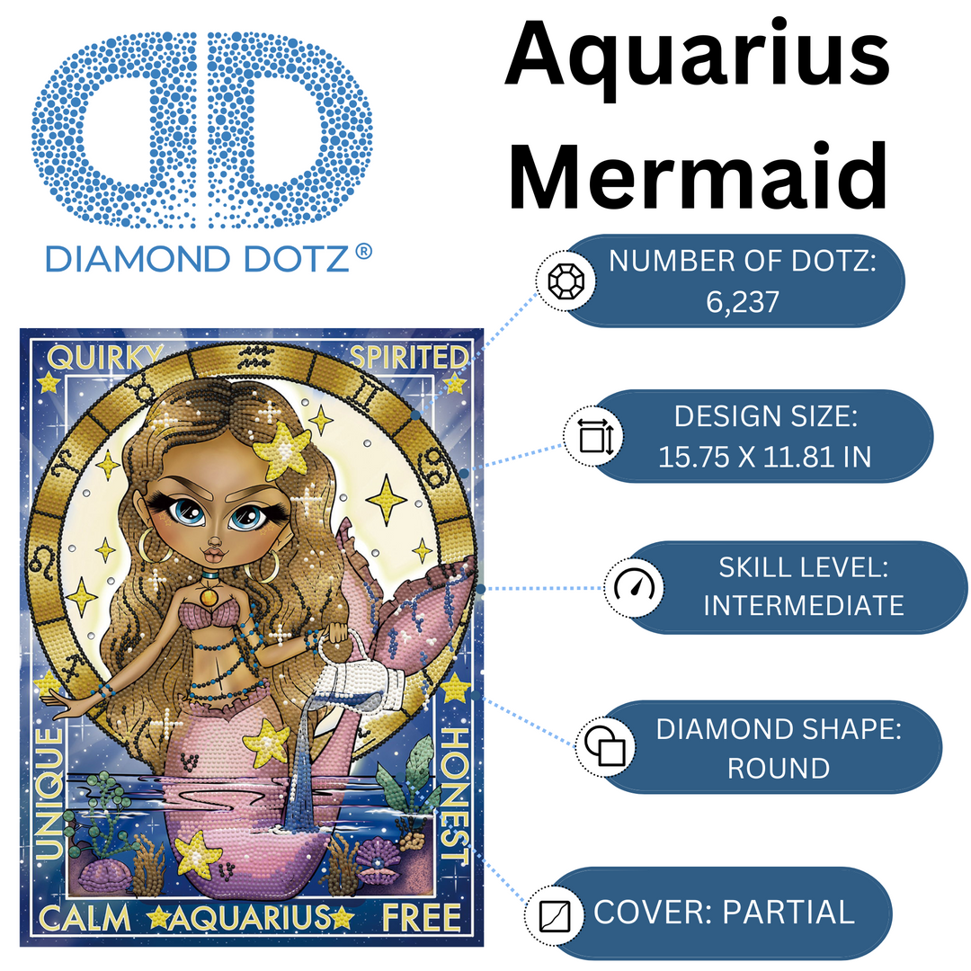 Diamond Dotz Aquarius - 15.75 x 11.81 in