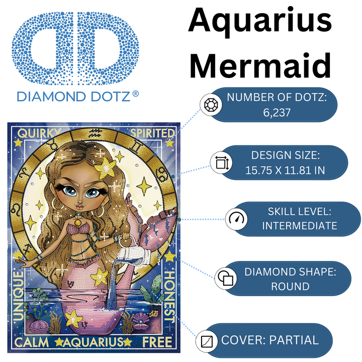 Diamond Dotz Aquarius - 15.75 x 11.81 in