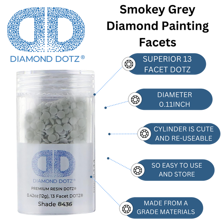 Diamond Dotz 2.8MM 12G DOTZ Cylinder - Smokey Grey
