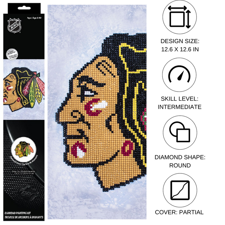 Diamond Dotz NHL Chicago Blackhawks - 12.6 x 12.6 in