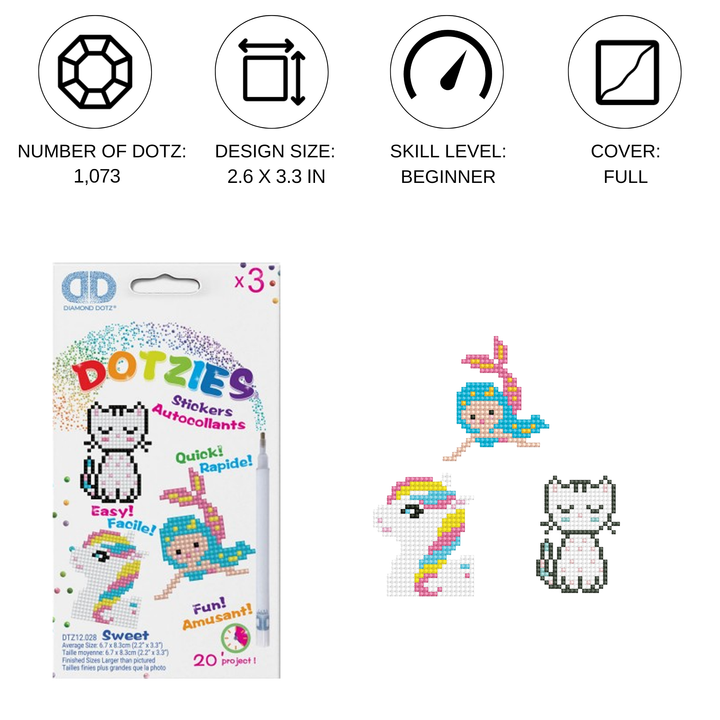 Diamond Dotz Sweet - DOTZIES Stickers Kit