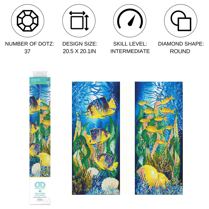 Diamond Dotz Underwater Scene - 20.5 x 20.1 in