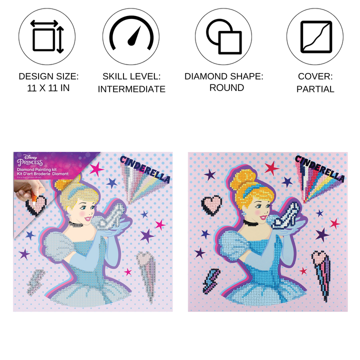 Diamond Dotz Cinderella Kind POW-ER Dotz Box - 11 x 11 in