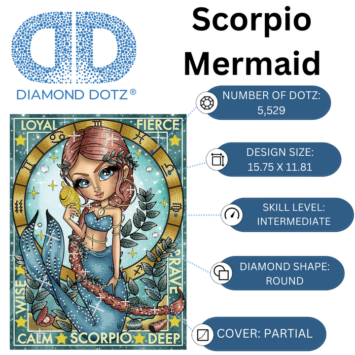 Diamond Dotz Scorpio - 15.75 x 11.81 in