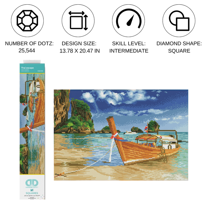 Diamond Dotz Thai Escape - 20.47 x 13.78 in