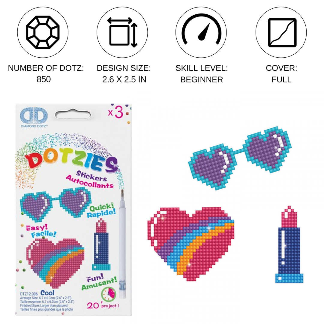 Diamond Dotz Cool - DOTZIES Stickers