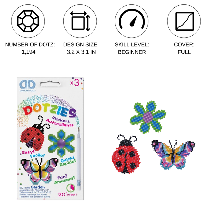 Diamond Dotz Garden - DOTZIES Stickers Kit