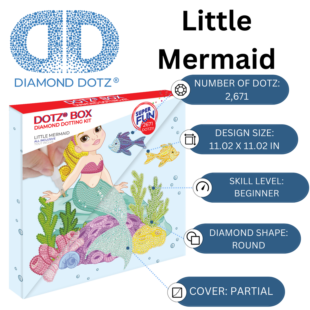 Diamond Dotz Little Mermaid - 11.02 x 11.02 in