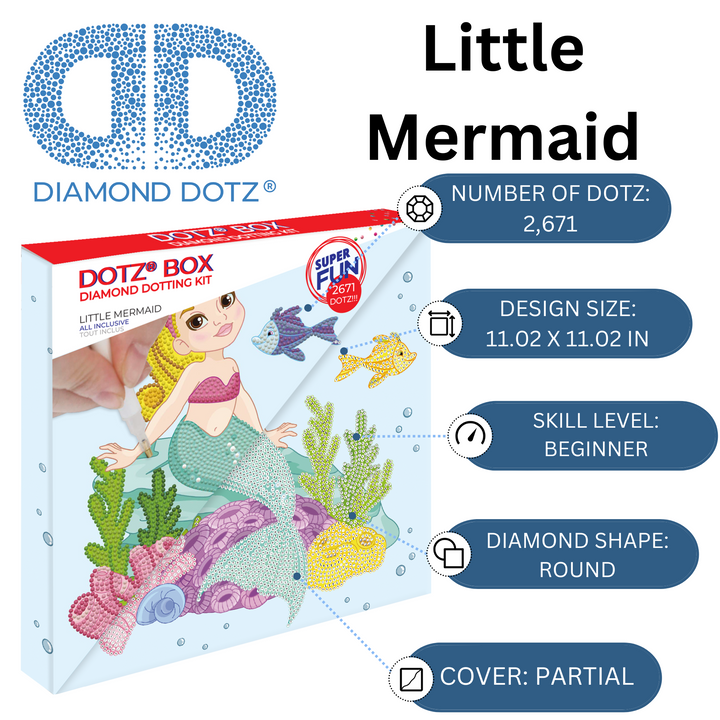 Diamond Dotz Little Mermaid - 11.02 x 11.02 in