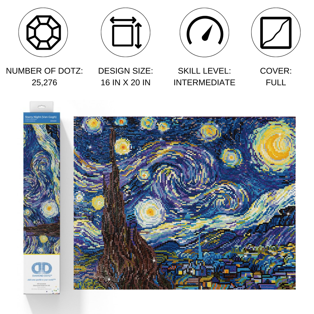 Diamond Dotz Starry Night (Van Gogh) - 20 x 16 in