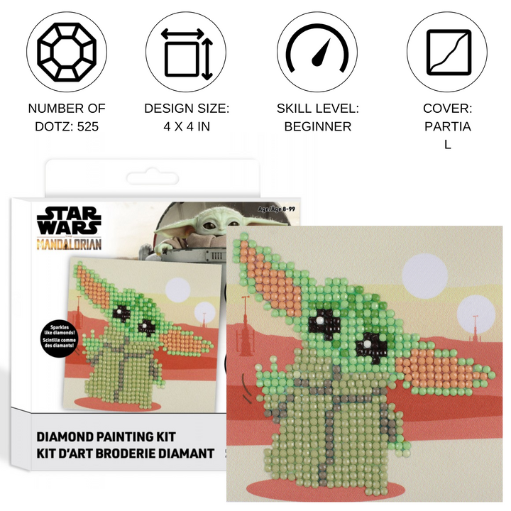 Diamond Dotz Star Wars Grogu Fun - 4 x 4 in