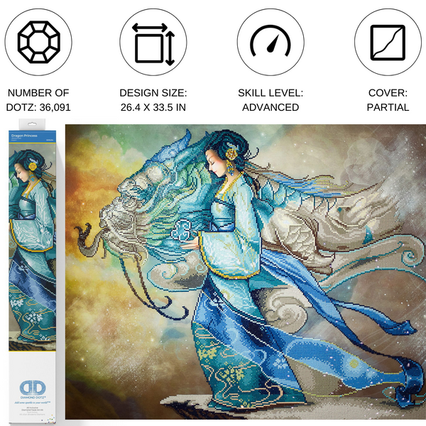 Dragon Princess | Diamond Painting Kits Dragons | Diamond Dotz