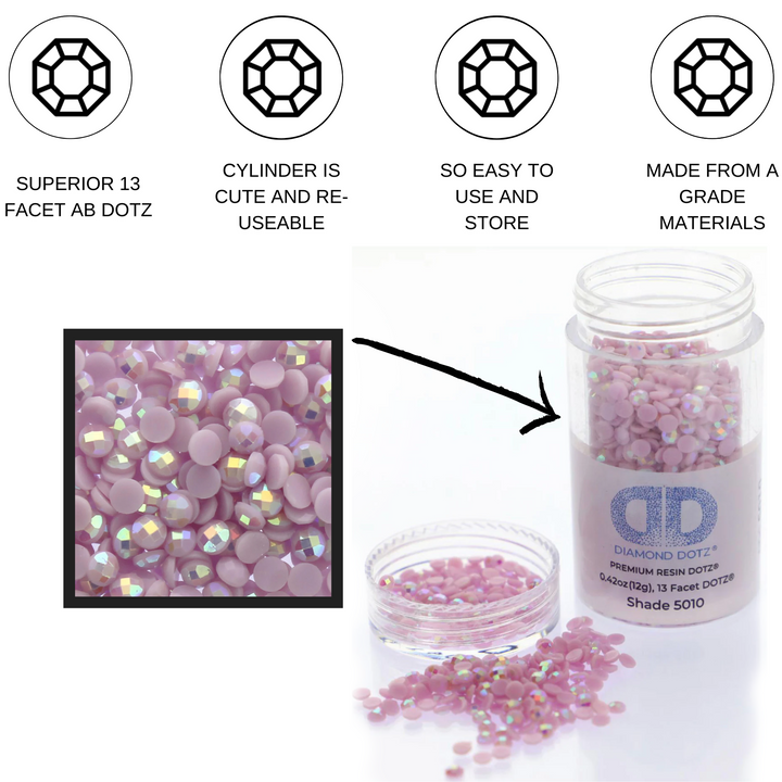Diamond Dotz 2.8MM 12G DOTZ Cylinder - Mauve AB