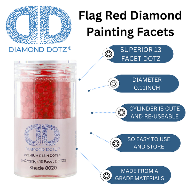 Diamond Dotz 2.8MM 12G DOTZ Cylinder - Flag Red