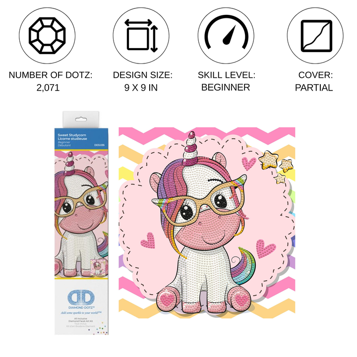 Diamond Dotz Sweet Studycorn - 9.84 x 9.06 in