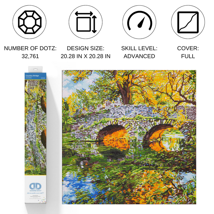Diamond Dotz Country Bridge - 20.28 x 20.28 in