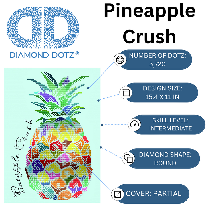 Diamond Dotz Pineapple Crush - 11 x 15.4 in